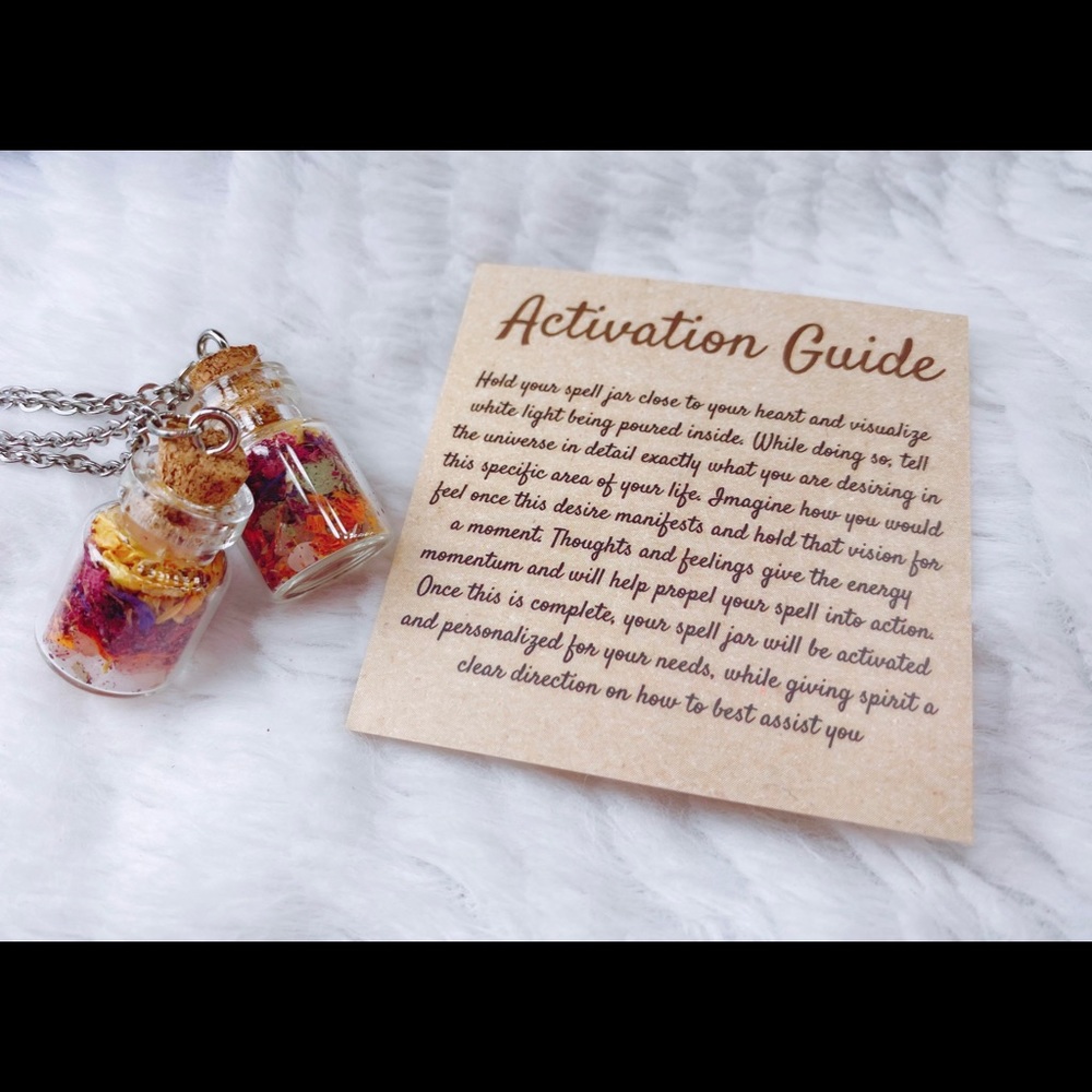 Friendship Spell Jar Necklaces(2)